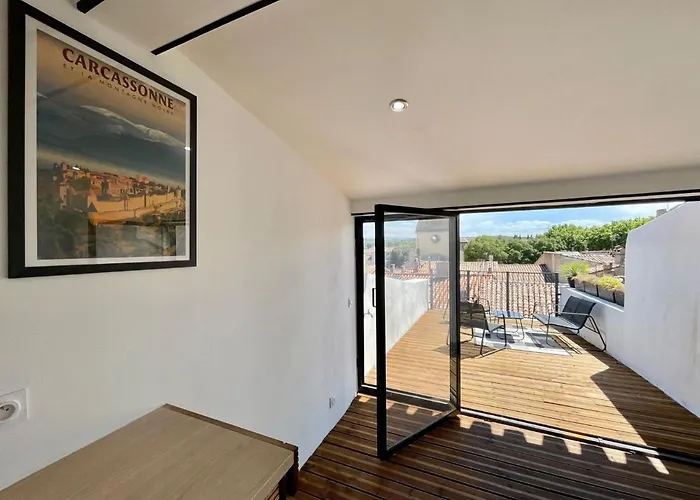 Apartamento Rooftop N°38 - Et - Vue Cite Medievale Carcassonne